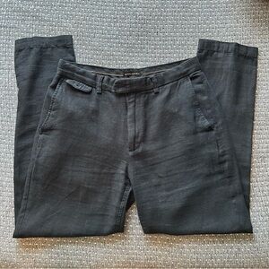 Banana Republic Charcoal Linen Pants 29x32